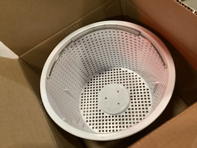 Condition photo showing Good Condition for 8" pool skimmer basket for inground pool compatible with pentair u-3 skimmer basket 08650-0007 and hayward sp1070 spx1070e pool basket, stainless steel handle, rubber grip & built in weight, white