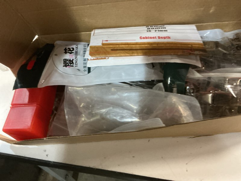 Condition photo showing New/Like New for pisman pocket door slides 12 inch 2 pcs and pocket door hardware for inset and cabinet door, disappearing and hidden the slides and the hinges