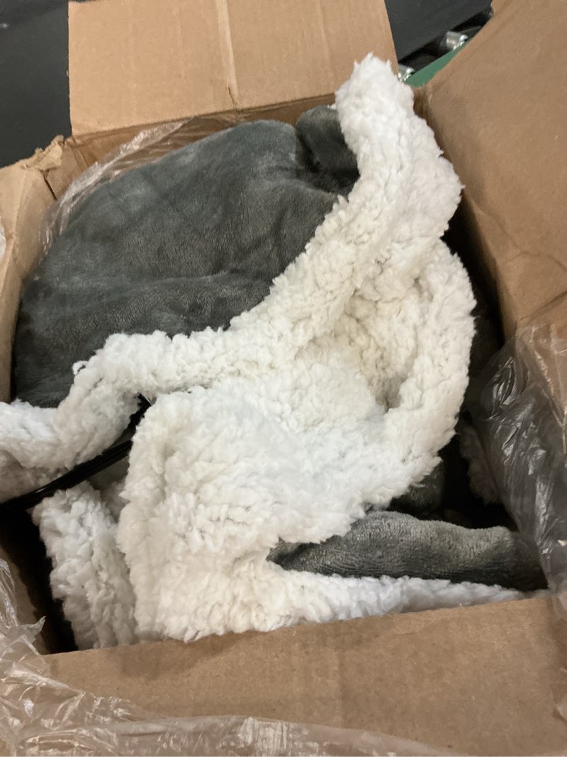 Condition photo showing Good Condition for electric heated blanket full size 72x84 inch - super soft flannel, 10 heat settings, 1-12h auto shut off, machine washable, easy controller, perfect for winter warmth - light grey 02-light gray 72"x84"(full size)