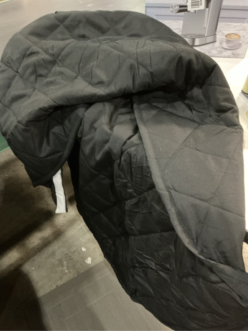 Condition photo showing As Is for f-color suv cargo liner for dogs, heavy duty water resistant pet cargo cover dog seat cover mat for mid-size suvs sedans vans with bumper flap protector, non-slip, standard size universal fit, black a-black standard: 55" x 91"