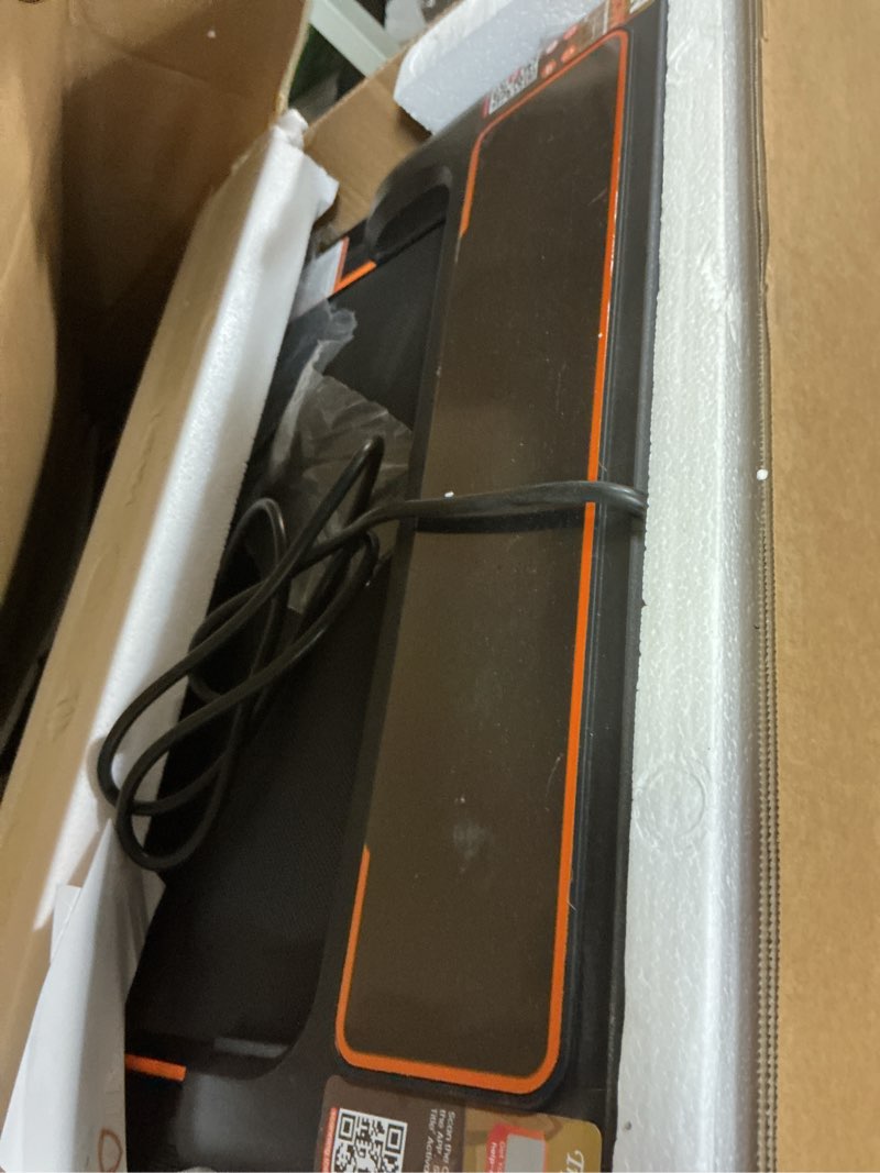 Condition photo showing Good Condition for Treadmill Walking Pad with 15% Incline/Handle Bar/2 LED Display, 3.5HP Portable Treadmills for Home Small, Foldable Walking Pad Treadmill 350+lb Capacity, Smart App, 4 Adjustable Incline, RGB Light 12% Incline