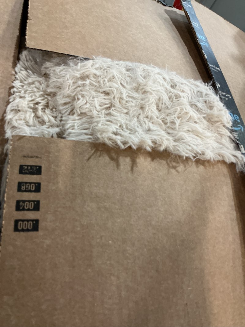 Condition photo showing New/Like New for 8x10 Area Rugs for Living Room: Fluffy Shag Soft Washable Rug Large Fuzzy Plush Indoor Carpet for Bedroom Nursery Playroom Kids Girls Boys Room (Camel, 8'x10') Camel 8' x 10' (Rectangular)