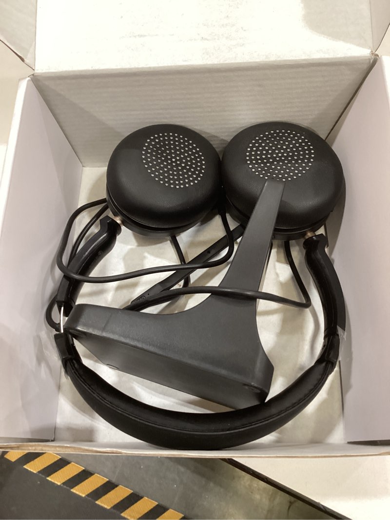 Condition photo showing Good Condition for Wireless Headset, 5.3 Bluetooth Headset with Microphone Noise Canceling & USB Dongle, 50hrs Wireless Headphones with Mic Mute & Charge Dock for Call Laptop Computer Phone Teams Office Remote Work Gold Black