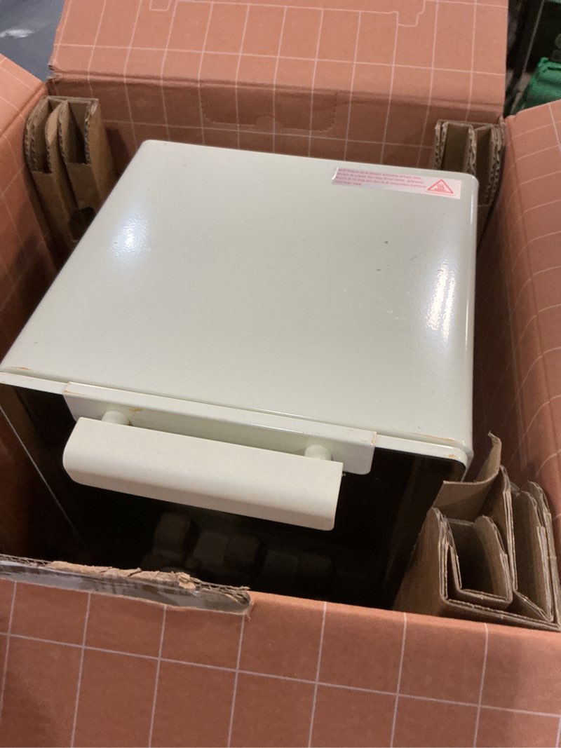 Condition photo showing As Is for 15L Mini Electric Oven, Compact Countertop Toaster Oven with Timer & Adjustable Temperature, Stainless Steel Multi-Function Oven for Baking, Roasting, Grilling, Ideal for Small Kitchens