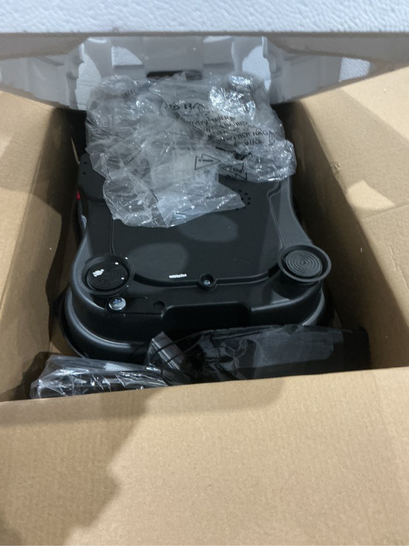 Condition photo showing As Is for vibration plate exercise machine, 130 levels full body workout vibrating plate for lymphatic drainage weight loss, 450 lbs capacity shake platform with resistance bands bluetooth for women men