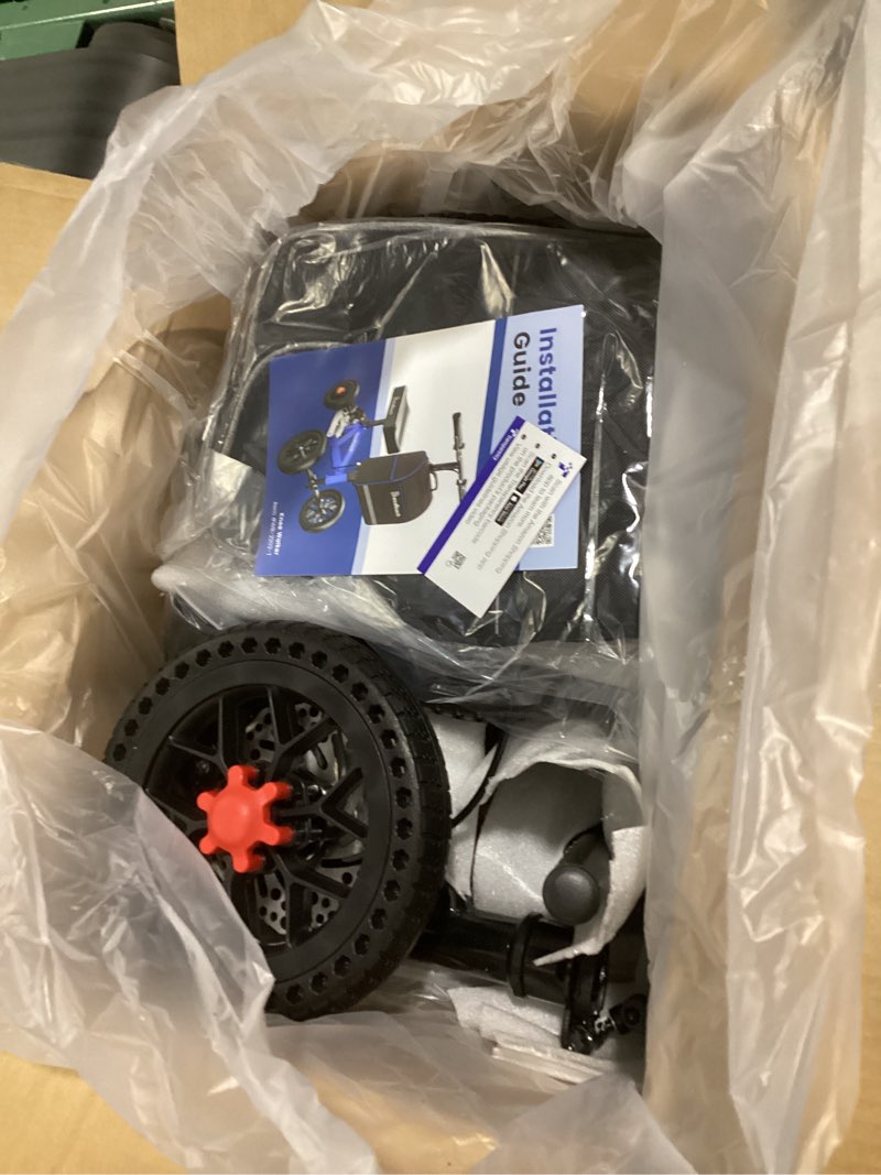 Condition photo showing Good Condition for all terrain foldable knee scooter walker - economical knee walker for foot injuries, compact crutches alternative - black