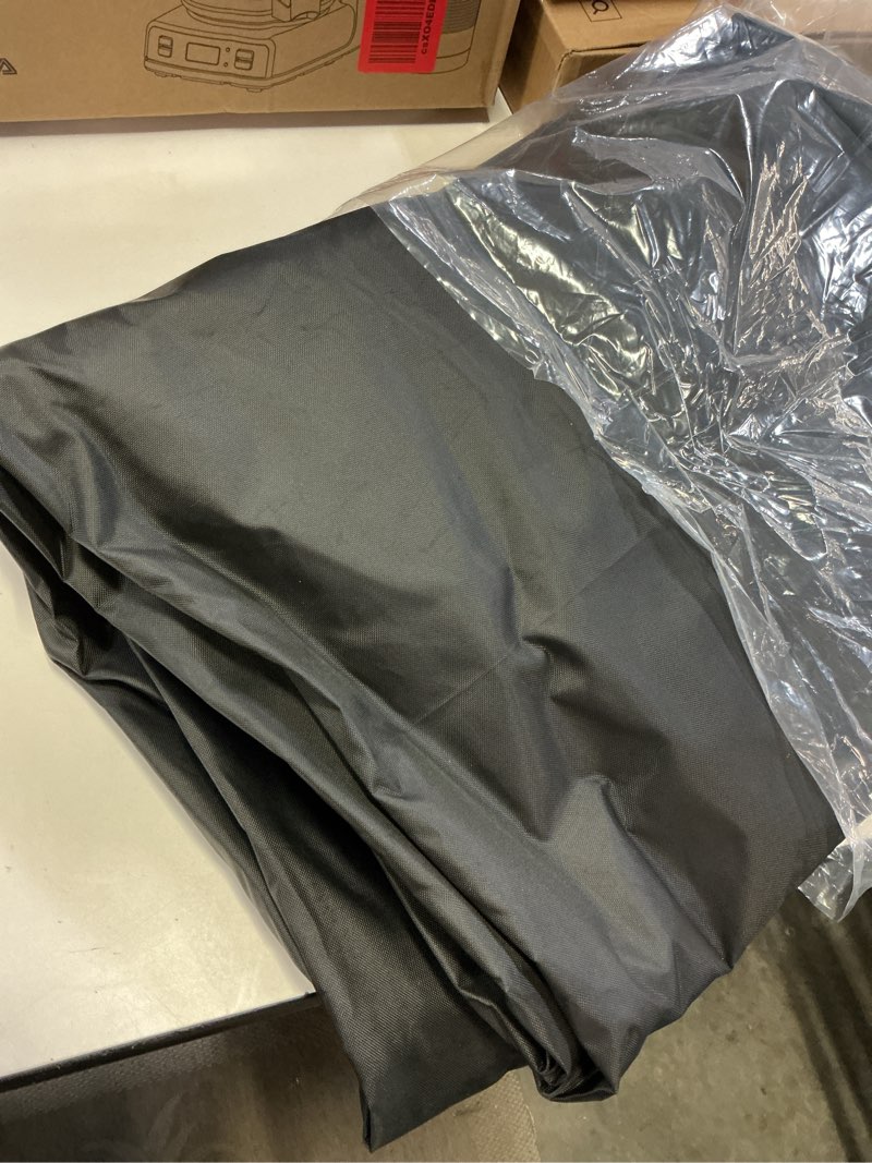 Condition photo showing Good Condition for ultcover 600d tough canvas heavy duty square patio table and chair cover - waterproof outdoor general purpose furniture covers 74 inch, black square 74"(l)x74"(w) black