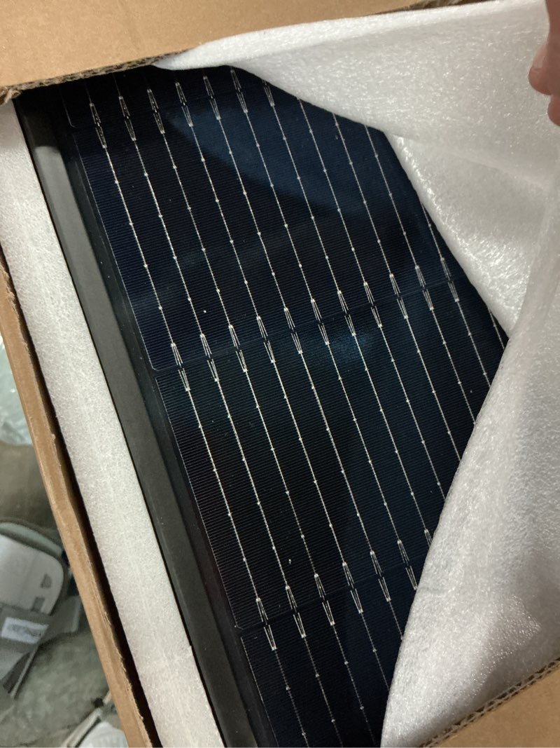 Condition photo showing New/Like New for jjn ul61730 425w n-type bifacial solar panel, 16bb monocrystalline, up to 25% efficiency, for 12v/24v/48v on-grid & off-grid systems, rooftop, home, farm, energy storage, charging station