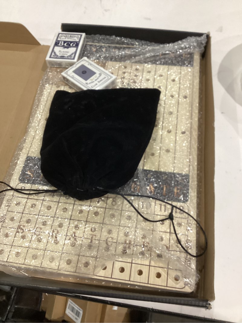 Condition photo showing New/Like New for New Metal Horses Horse Race Board Game with 11 Metal Horses, 2 dice and 2 Boxes of Cards, Thick Luxurious Chessboard Wood, Horse Racing, Adult Game for Parties, Family Night