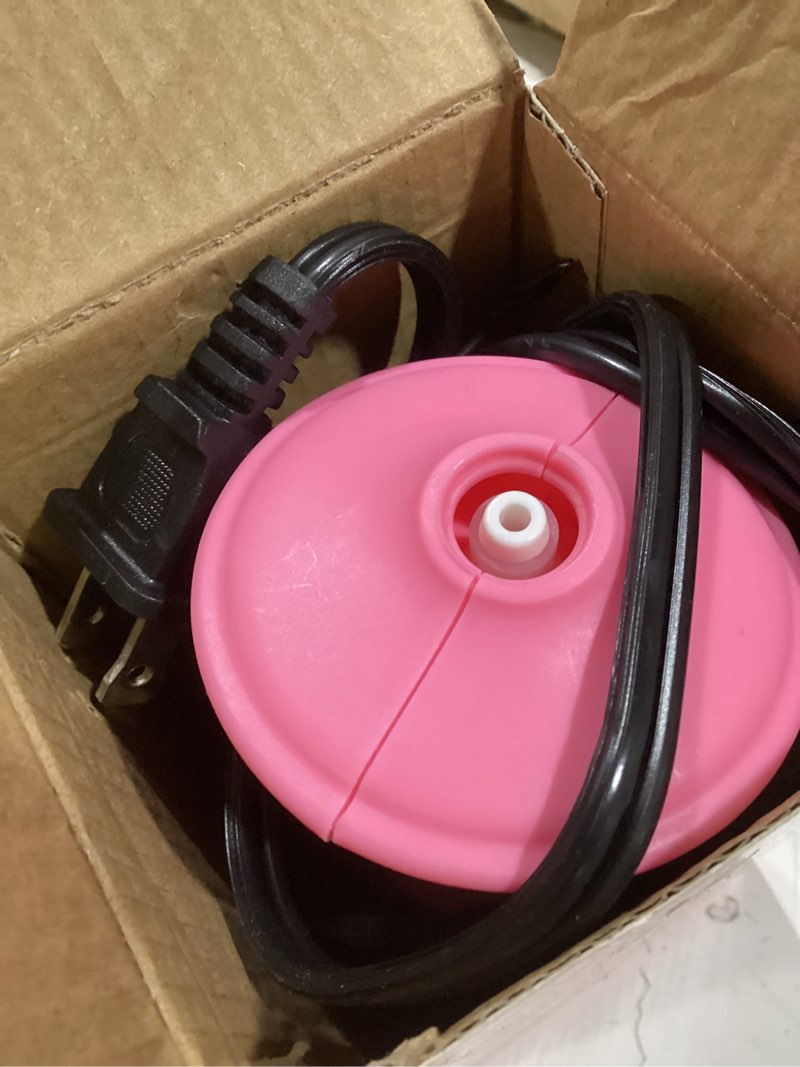 Condition photo showing New/Like New for balloon pump electric air pump for long balloon inflator blower machine for birthday party celebration balloons decorations for twisty animal balloons pink