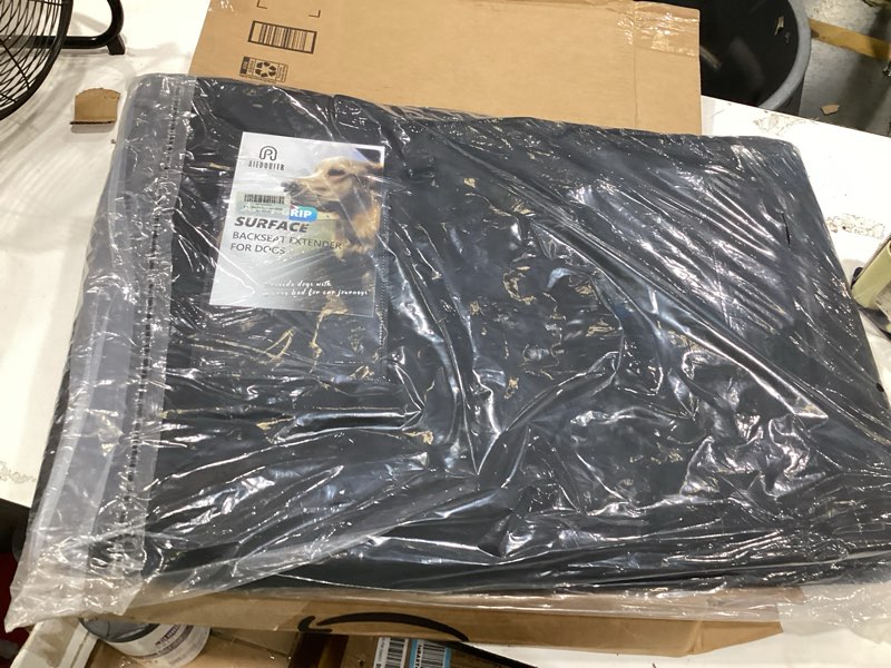 Condition photo showing Good Condition for truck dog seat cover back seat, hard bottom dog hammock for car, waterproof xl large soft pet extender travel bed supports 400lbs, durable platform protector full size crew cab rear seat xl - full-size crew cab trucks / suv black leather