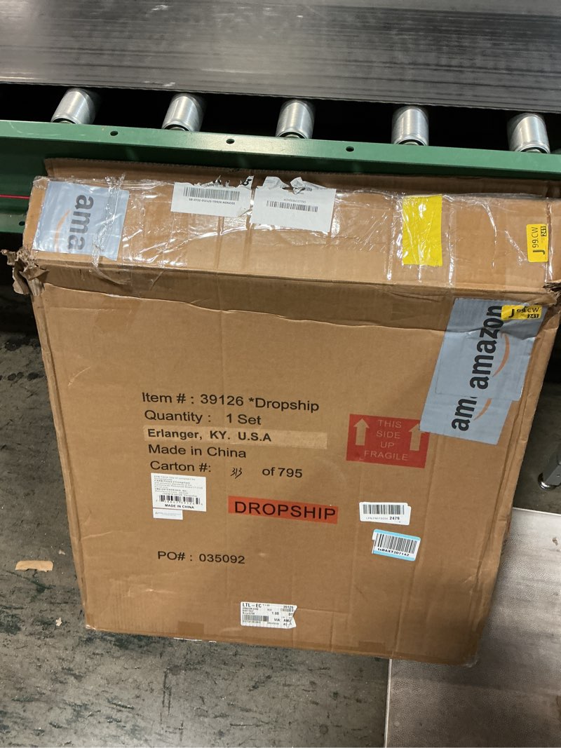 Condition photo showing Good Condition for Deco 79 Shell Overlapping Shells Shadow Box with Canvas Backing, Set of 2 24"W, 24"H, Cream