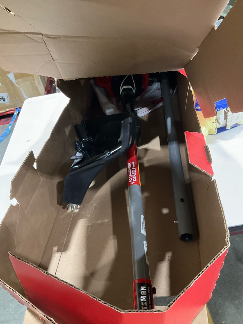 Condition photo showing As Is for craftsman ws2200 25-cc 2-cycle 17-in straight shaft attachment capable gas string trimmer