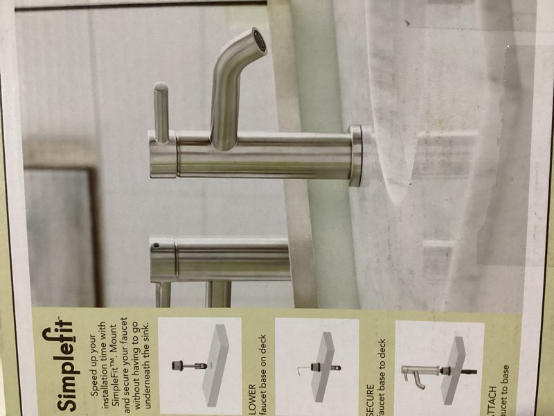 allen + roth harlow simplefit brushed nickel pvd single hole 1-handle watersense mid-arc