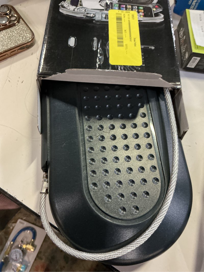 Condition photo showing As Is for master lock 0.38 cu ft combination lock black personal safe