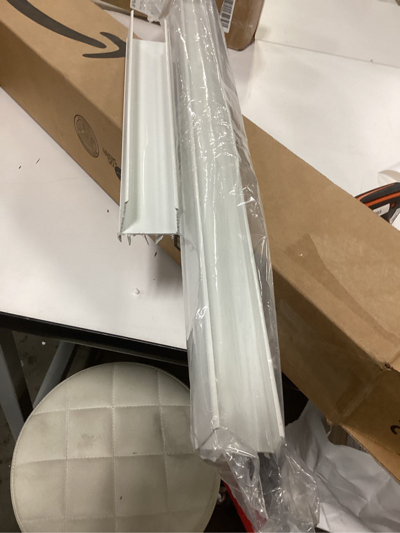 Condition photo showing As Is for M-D Building Products Vinyl Cinch® U-Shape Door Bottom Seal, Slide-On Weatherstripping Draft Stopper