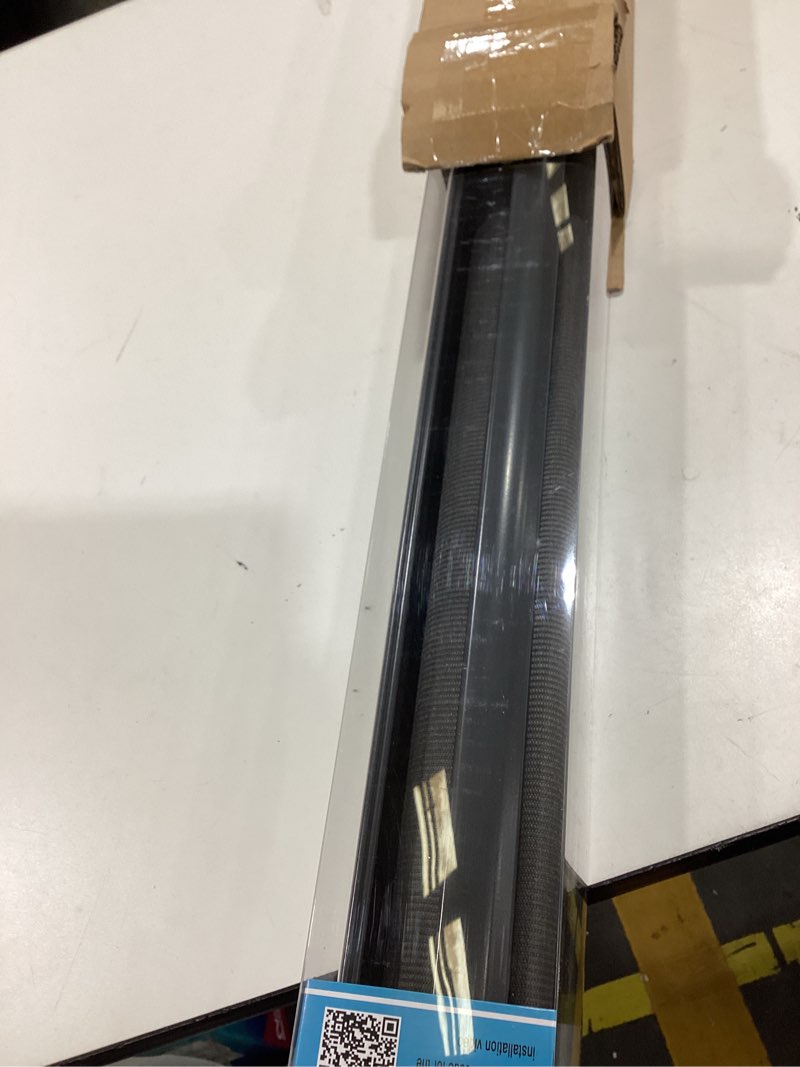 Condition photo showing Good Condition for myshade roller shades zebra blinds for indoor windows cordless day and night light filtering dual layer roller window blinds & shades, easy to install, size 38" w x 72" h, black black 38"w x 72"h