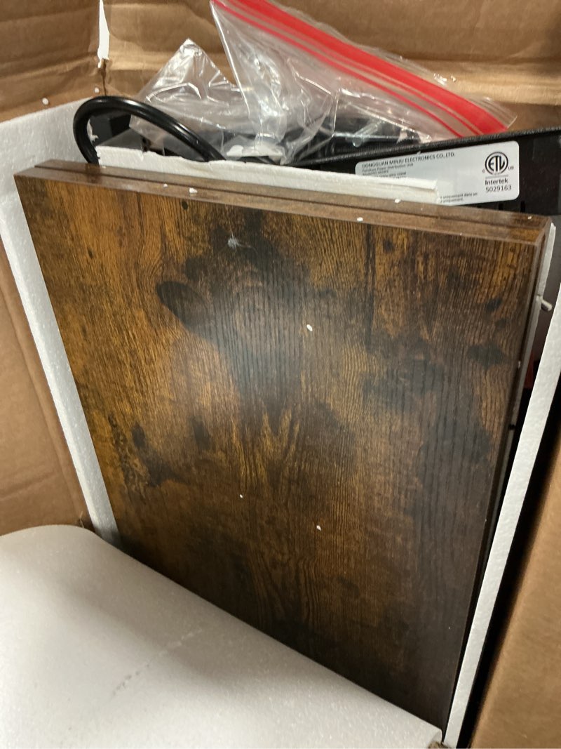 Condition photo showing Good Condition for SUPERJARE 70 Inch Console Table with Outlets and USB-C Port, Extra Long Behind Couch Sofa Table with X-Shaped Design, Narrow for Entryway, Living Room, Metal Frame, Wooden Top, Grey Grey 11.8"D x 70.9"W x 31.5"H