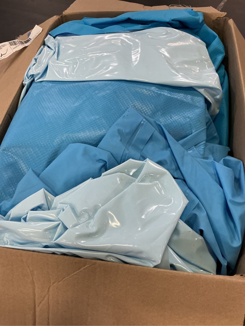 Condition photo showing As Is for intex 28200ep 10ft x 30in metal frame above ground swimming pool, pool only (pump not included) updated packaging 10' x 30"