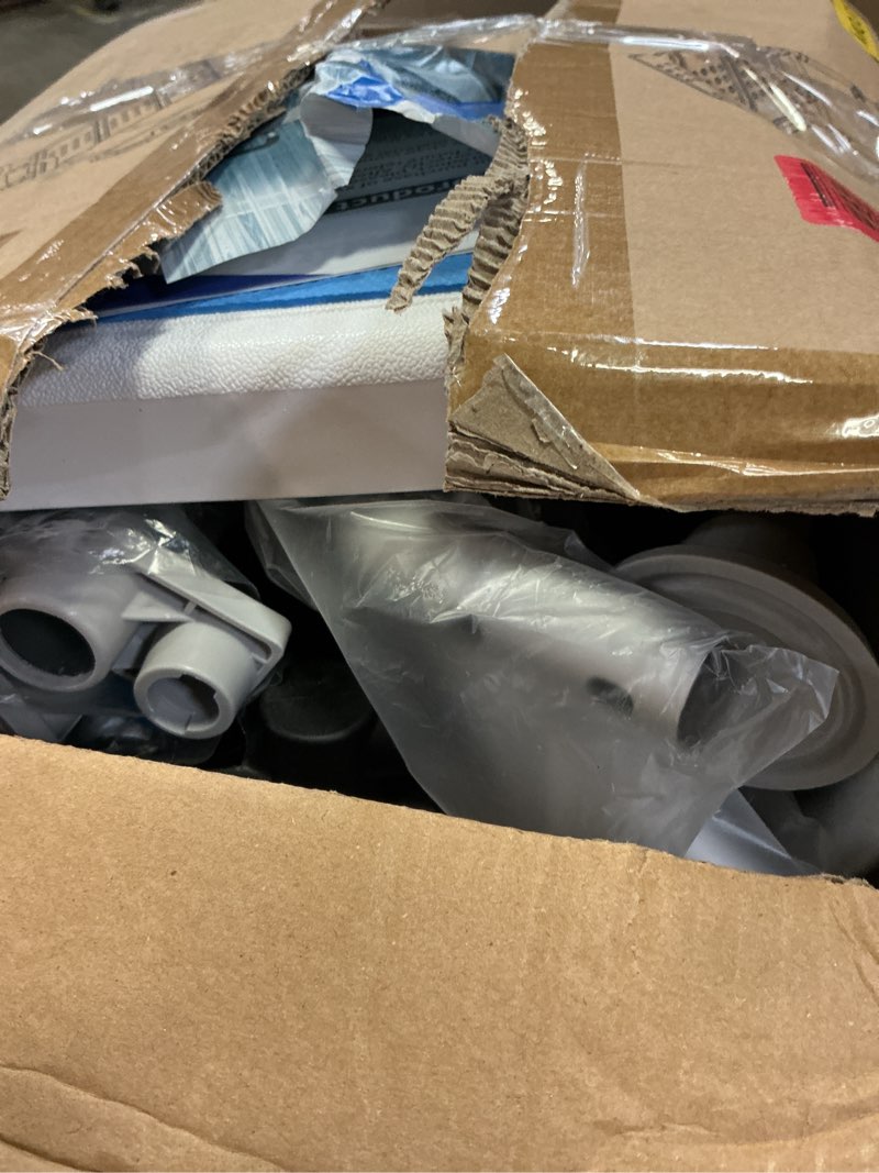 Condition photo showing As Is for heavy duty width adjustable bath tub transfer shower bench for inside tub extended shower chair with adjustable height and reversible backrest handicap shower chair seat for elderly and disabled tub transfer bench-largest