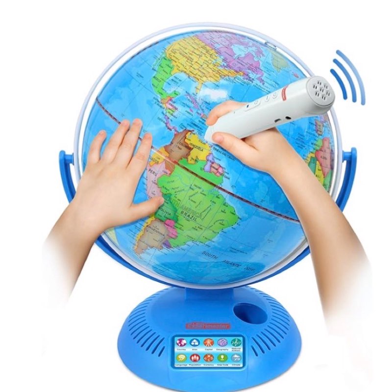 little experimenter interactive 9” globes for kids, globe & wireless smart pen, easter gifts for kid