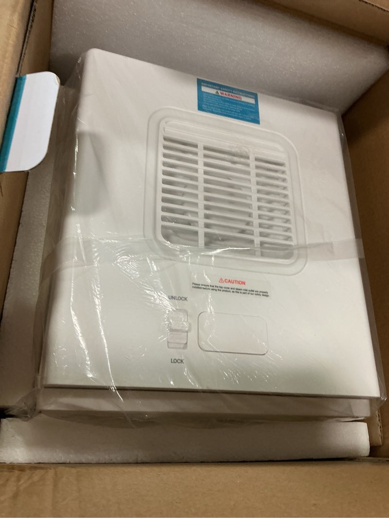 Condition photo showing As Is for 6L Stainless Steel Warm Mist Humidifier with Easy Clean and Warm Steam Function, Healthy Air Mist Humidifiers for Bedroom Living Room, with Sleep Mode and Auto-off Setting