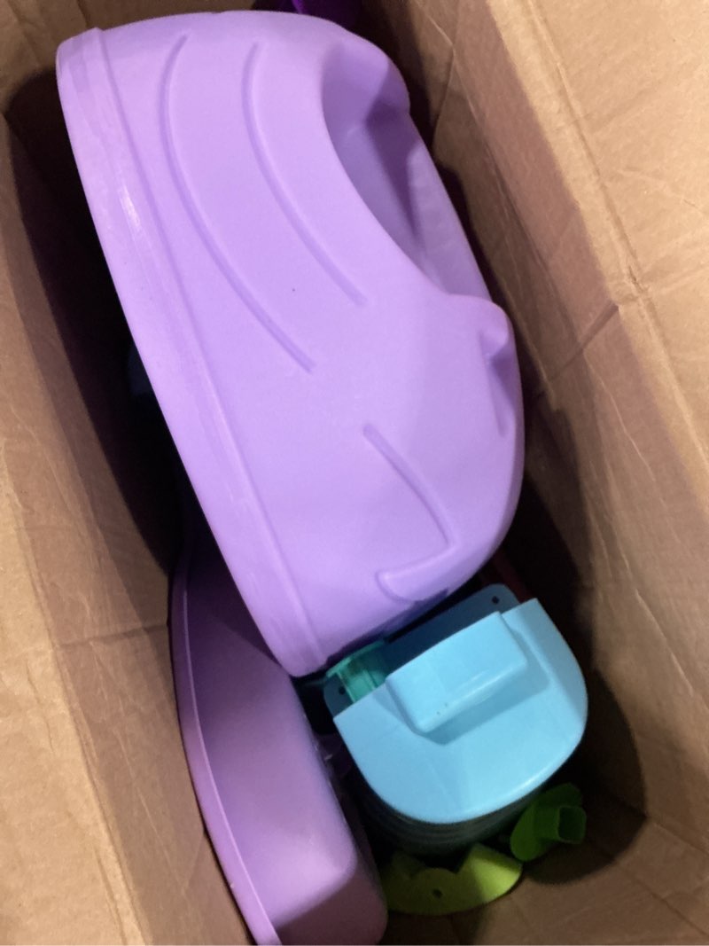 Condition photo showing Good Condition for step2 rain showers and unicorns water table, kids water and sand activity sensory playset, summer outdoor toys, 13 piece water toy accessories, for toddlers 1.5+ years old, blue & purple rain showers & unicorns