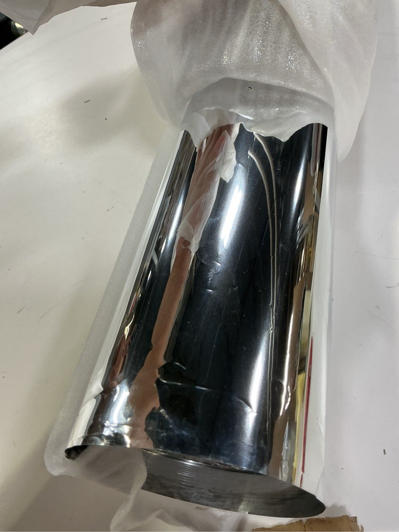 Condition photo showing As Is for YADI Double Sided Metallic Silver Glossy Mirror Aisle Runner for Indoor Outdoor Wedding 3.3 × 66 ft, Mirrored Decorative Runway Rug for Glam Party, Prom, Special Event 3.3 × 66 ft Silver