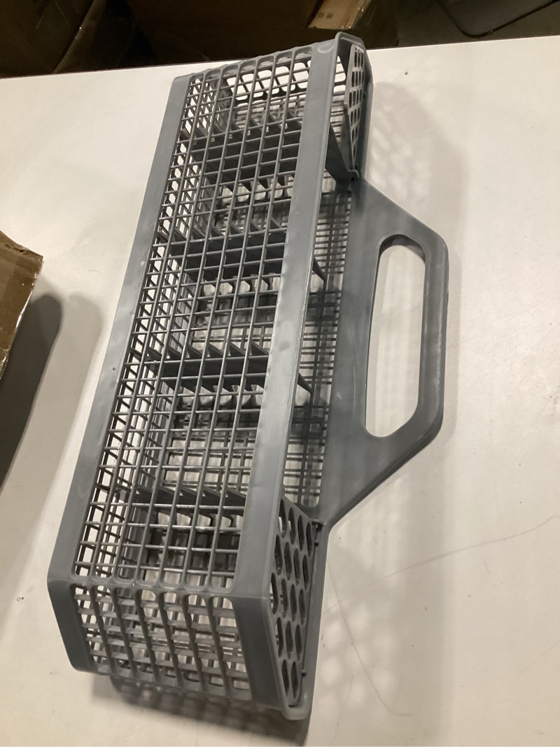 Condition photo showing As Is for WD28X10128 Dishwasher Silverware Basket Gray By AMI PARTS Replacement (19.7"x3.8"x8.4") for GE Dishwasher, Replace WD28X10127, WD28X10131, WD28X10132 1-year warranty