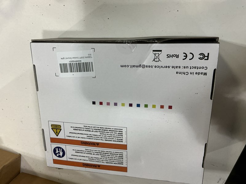 Condition photo showing New/Like New for RGB Outdoor Ground Lights, 200Ft Color Changing Pathway Lights with Remote & App Control, Waterproof Walkway Lighting, Wired for Garden Yard Lawn Patio Best for Holiday Party