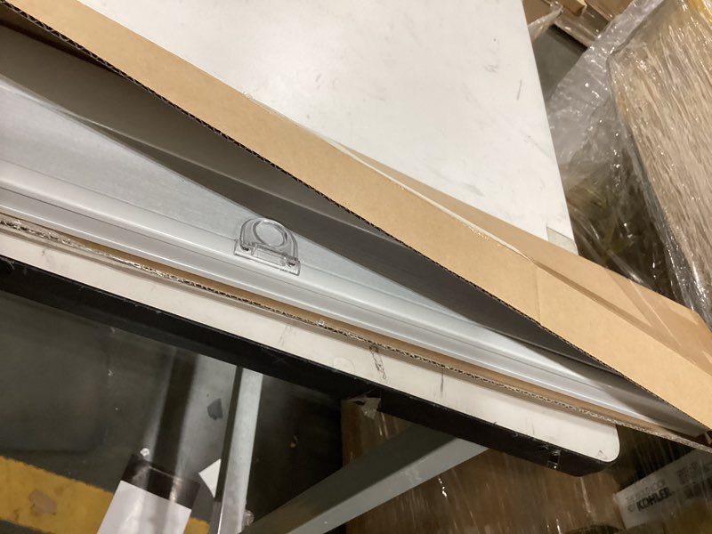 Condition photo showing As Is for lazblinds no tools no drill cordless cellular shades, blackout light blocking honeycomb shades for home, thermal insulation blinds for windows, 31" w x 64" h, white blackout-white 31" w x 64" h