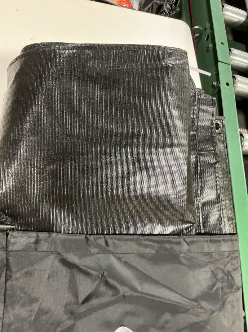 Condition photo showing Good Condition for rv awning sun shade screen 8'x14'3''(fit for 15' awning),black mesh shade screen with zipper,universal trailer camper awning screen with complete kits,improves shadow and privacy. 8'x14'3''for 15' rv awning black with zipper