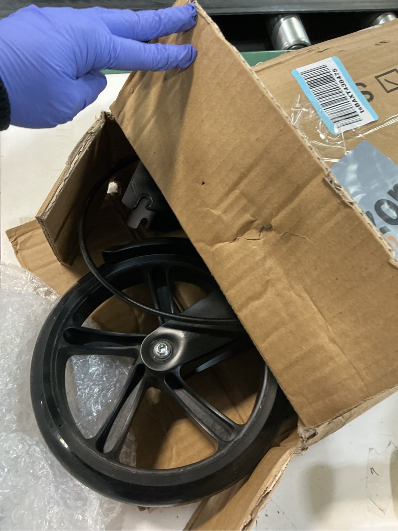 Condition photo showing As Is for Scooters for Kids 8-12, Teens & Adults - Lightweight, Foldable, 8-Inch Big Wheels, Hand Brake & Bell, 4 Adjustable Height Levels, 240 lbs Max Load, Perfect for School, Campus and Park Rides Black