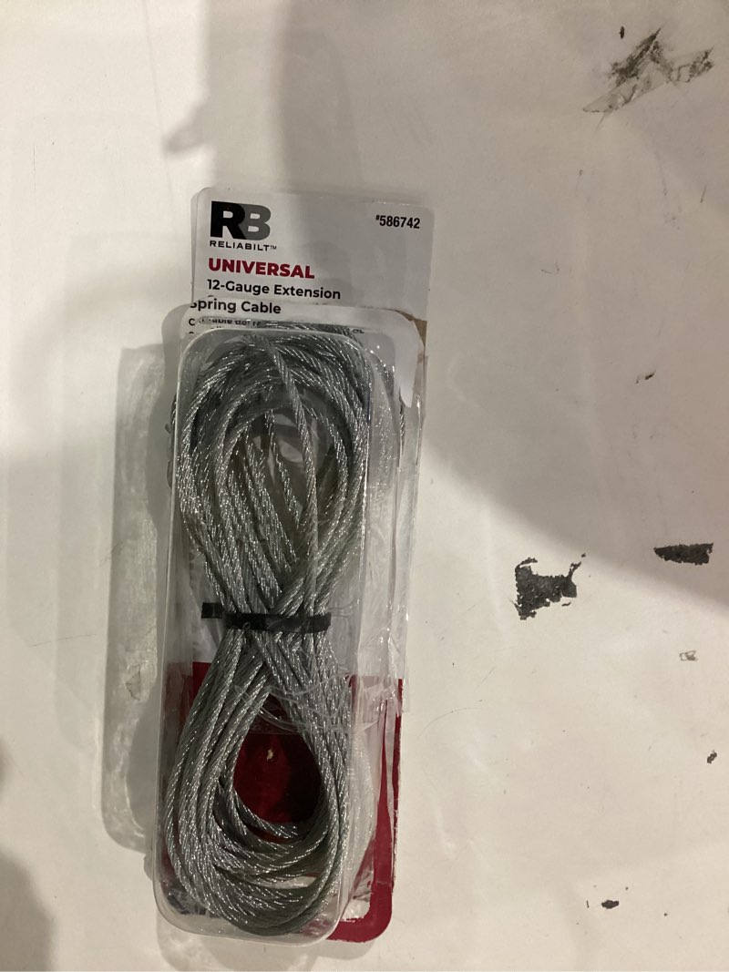 Condition photo showing Good Condition for item similar))))reliabilt garage door safety extension silver steel spring cable 2 -pack