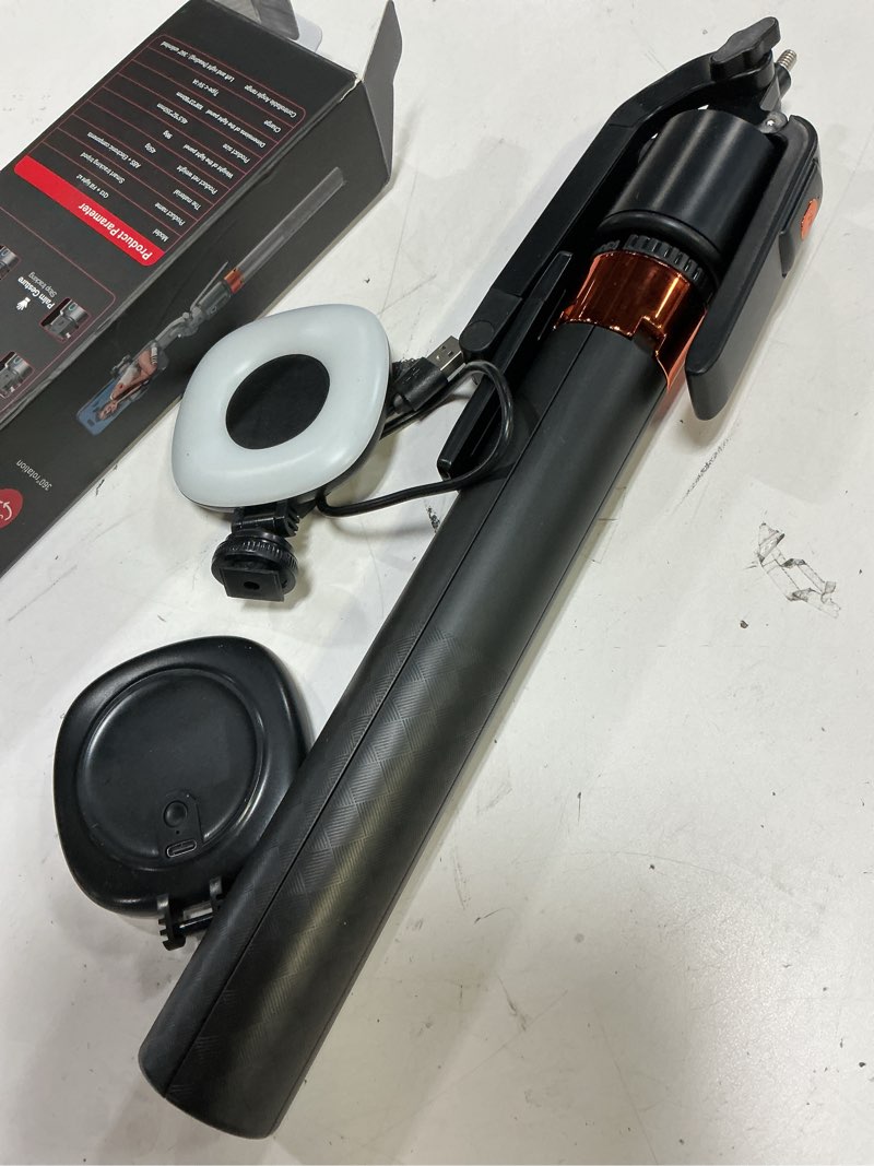 Condition photo showing As Is for 70" auto face tracking phone tripod 360 rotation,no app required?phone tripod for w/fill light and remote control, smart shooting stand for vlog/tik tok live streaming youtube video record auto+dual lamps