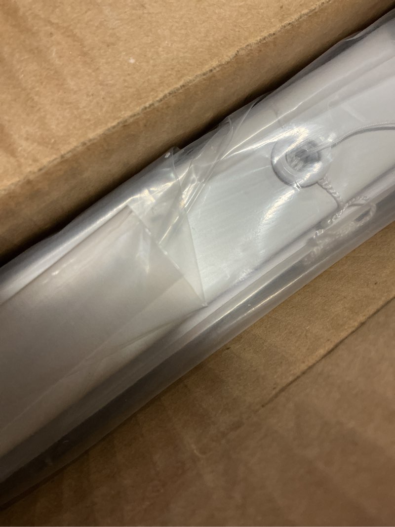 Condition photo showing Good Condition for Cordless Vinyl Mini L Blinds 24" W x 48" H, 1" Slat White Horizontal Windows L Blind for Door, Shades, Camper, Light Filtering, Interiors, Arrive 1/2 Inch Narrower Indoor 24"W x 48"H