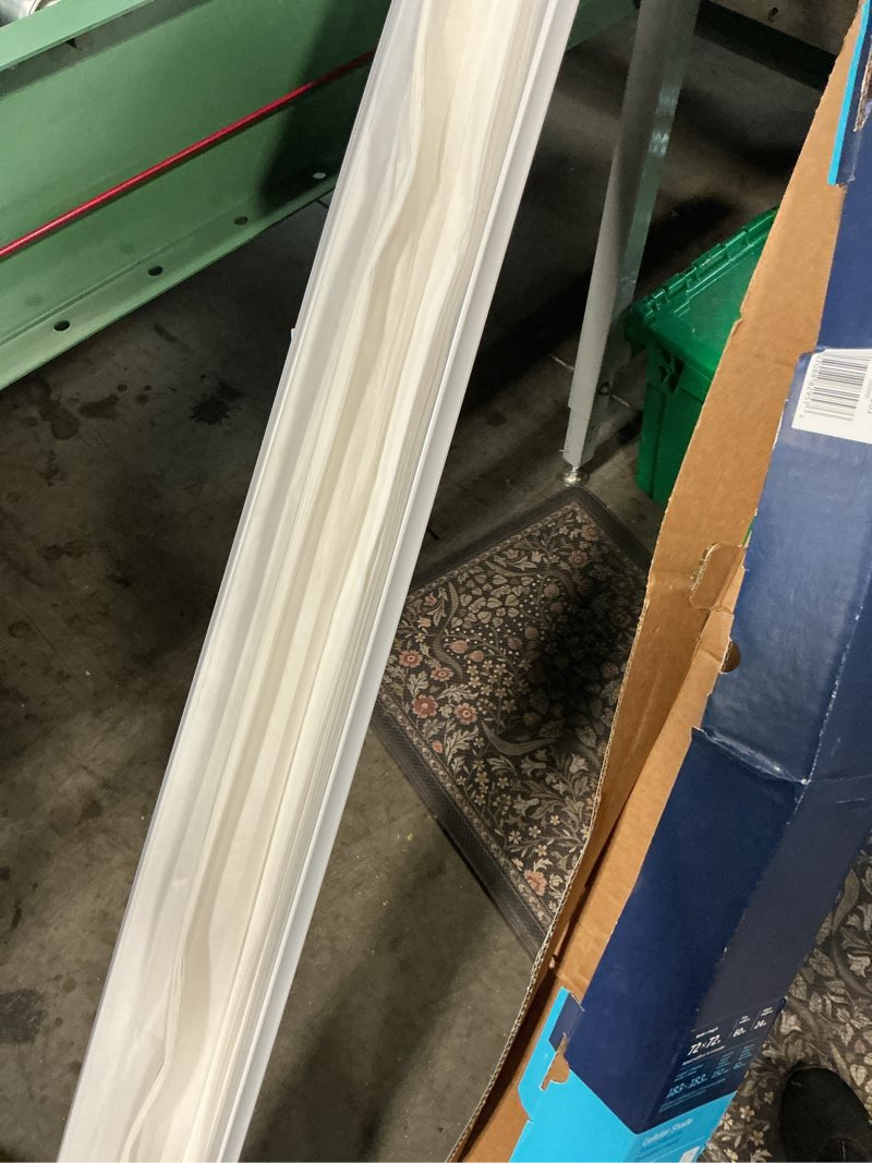 Condition photo showing As Is for levolor 72-in x 72-in snow light filtering cordless cellular shade