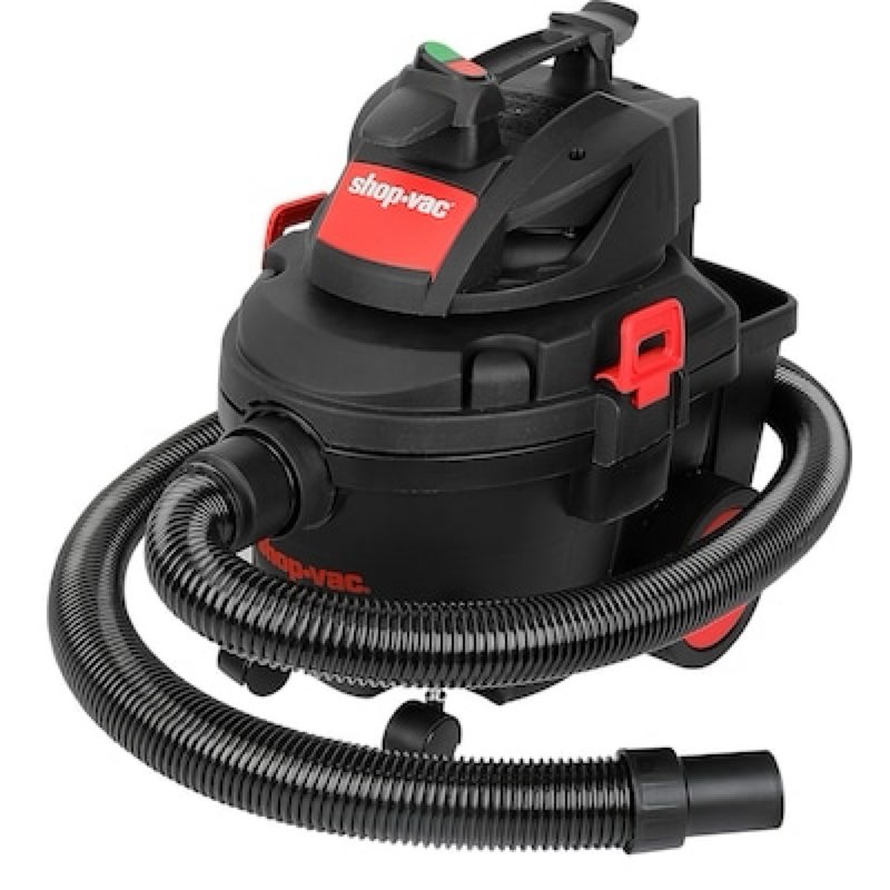 shop-vac 4-gallon 6 hp corded wet/dry shop vacuum with accessories included