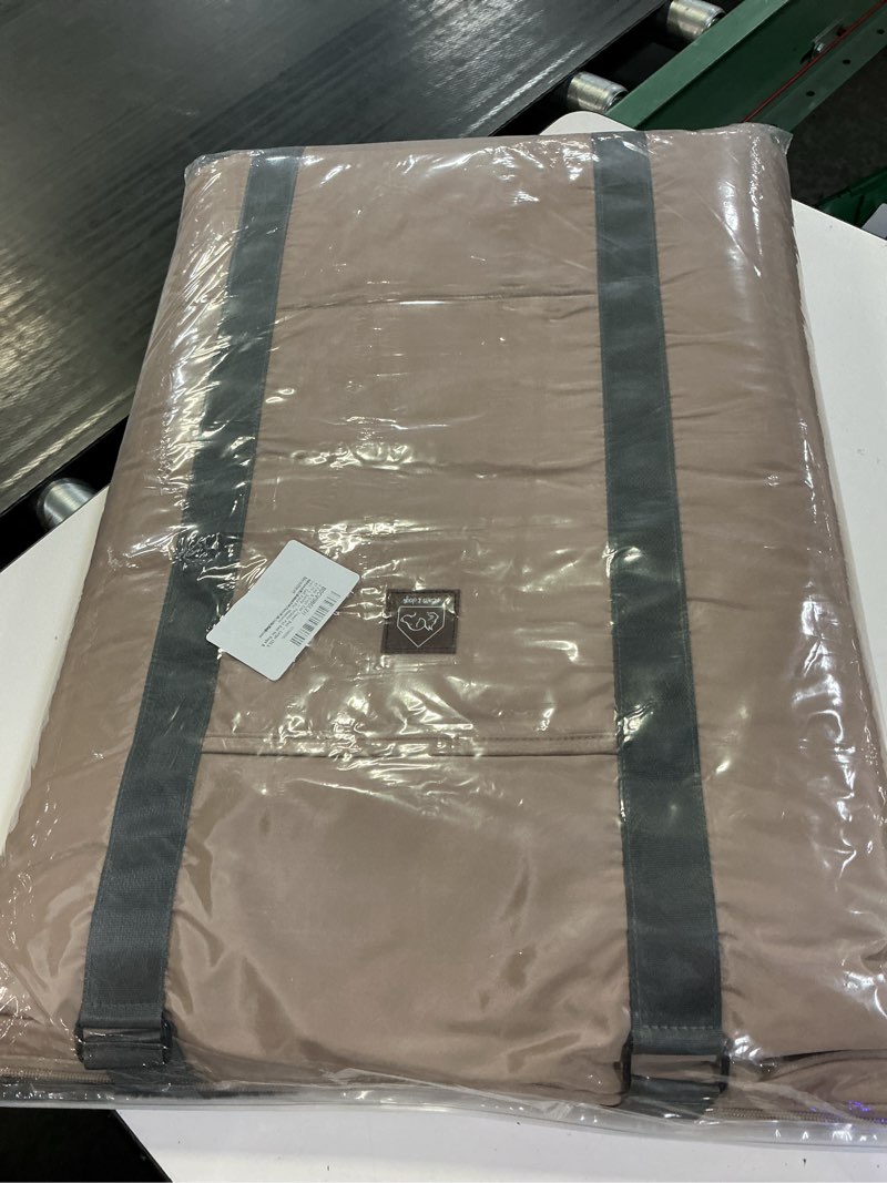 Condition photo showing New/Like New for 4 cats & dogs gus travel bed – portable foldable dog bed & pet cushion mat with soft faux fur, water-resistant nylon, zippered suitcase design for camping & travel- large (33.5? x 47.25?), sandy sandy large
