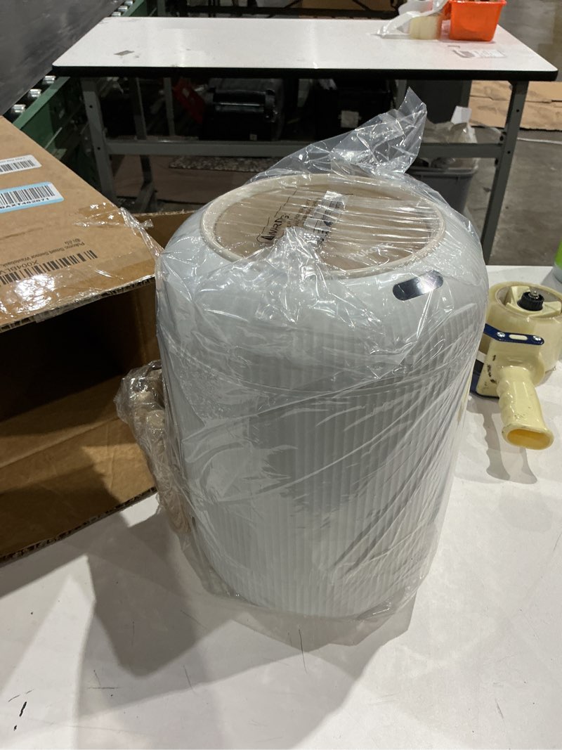 Condition photo showing Good Condition for pukomc smart sensor wastebasket, convenient and hygienic easy to use, technology sensor waterproof wastebasket plastic trash can for kitchen, bathroom, bedroom, living room, office and outdoor 1 pack white