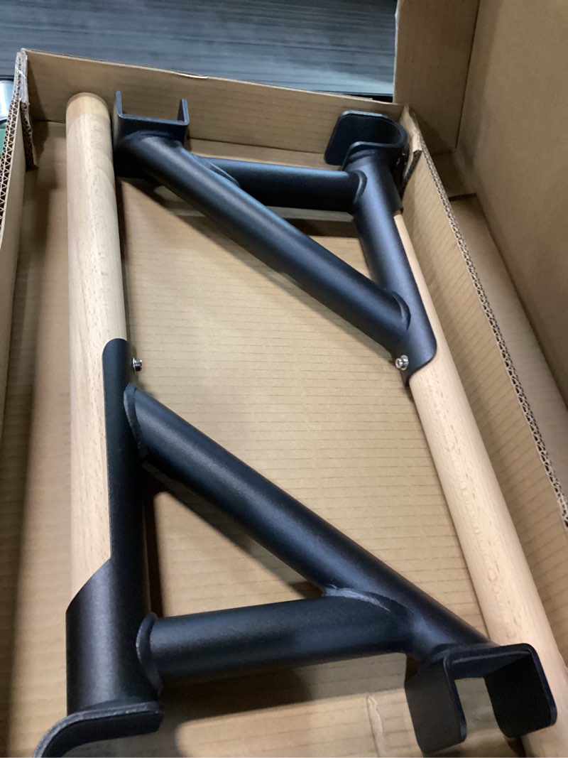 Condition photo showing Good Condition for DHT Wood Stall Bar, Swedish Ladder Suspension Trainer with 9 Strategic Rods, for Home, Gym, School and Clinics, Black DW-S