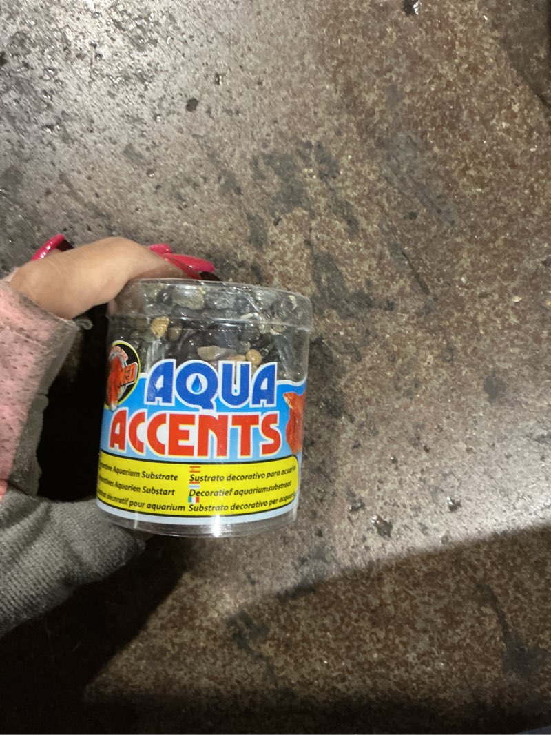 Condition photo showing New/Like New for Zoo Med Aquatic Aqua Accents Aquarium Substrate - Dark River Pebbles (0.5 lbs)