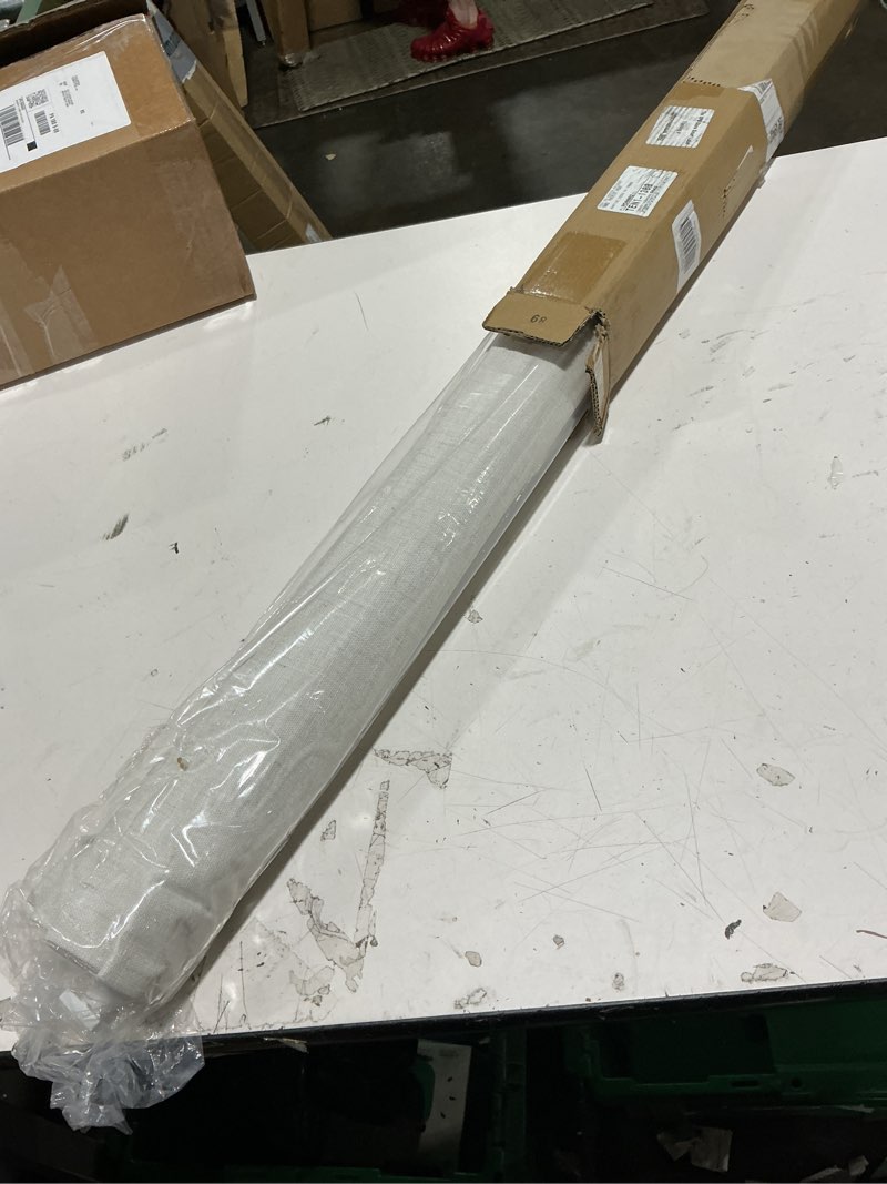 Condition photo showing New/Like New for lazblinds no tools no drill cordless roman shades for windows, blackout thermal insulated uv blocking window blinds, room darkening fabric blinds for indoor windows, 33'' w x 64'' h, off white blackout - off white 33" w x 64" h