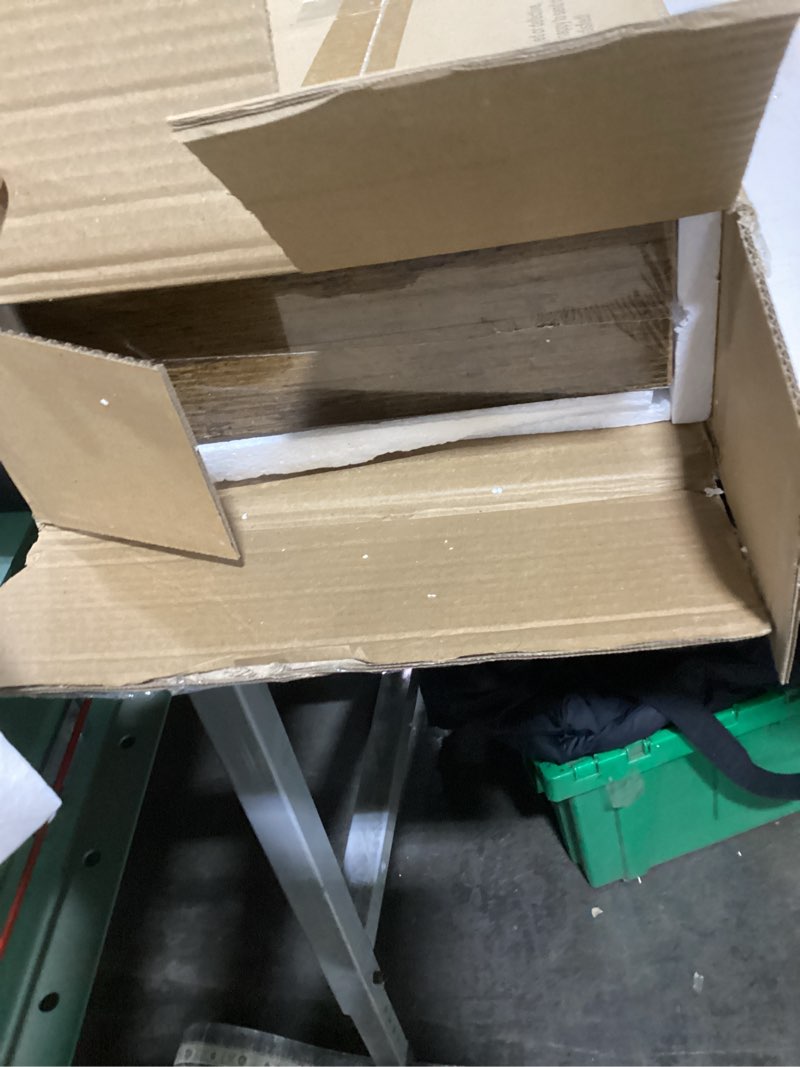 Condition photo showing Good Condition for QEEIG Floating Shelves for Wall 35.4" Long - Wall Mounted Shelf Bathroom Kitchen Living Room Bedroom Farmhouse Home Decor Display Bookshelf Large 35.4 x 9.3 inch Set of 2, Rustic Brown (008-90BN) 35.4" A. Brown