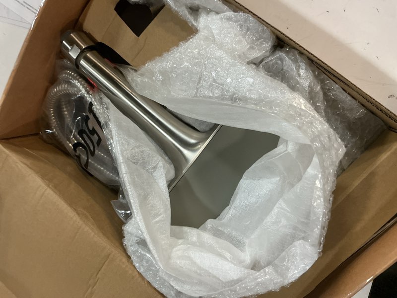 Condition photo showing Good Condition for shower heads with handheld spray combo brushed nickel, 10 inch high pressure rain/rainfall shower head, height adjustable dual 2 in 1 shower head system with stainless steel hose standard brushed nickel