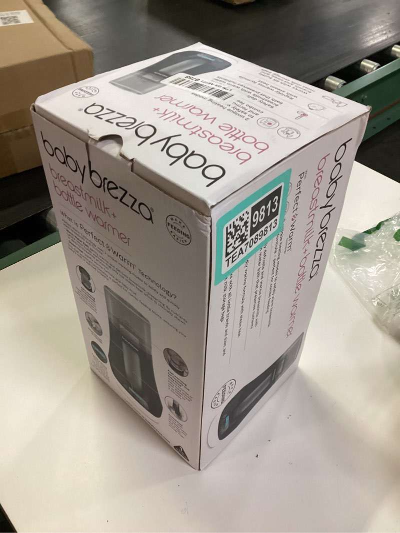 Condition photo showing New/Like New for baby brezza fast baby bottle warmer - baby milk warmer + breastmilk warmer defroster – 2 unique temperatures for breastmilk + formula - universal fit for all bottles, storage bags + food jars