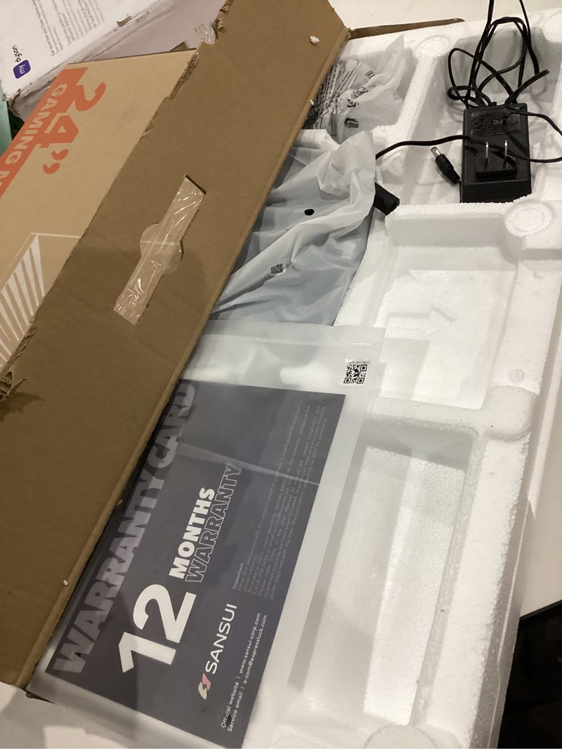Condition photo showing Good Condition for sansui gaming monitor, 24 inch 180hz, fhd 1080p 1ms 110% srgb computer monitor, hdmi dp ports vesa support for game office (hdmi cable included) 24 inch fhd 200hz ips gaming monitor black