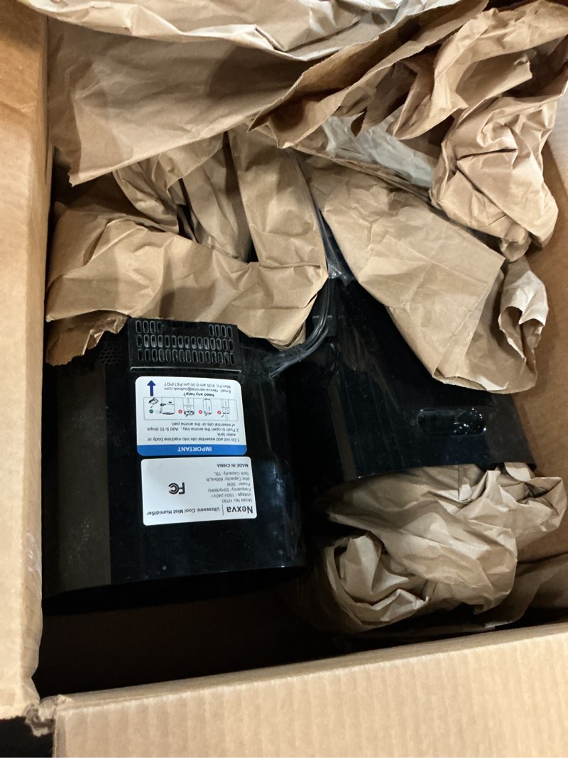 Condition photo showing As Is for 15L/4Gal Humidifier Large Room, 600mL/h Misting, 1200ft² Coverage, Auto Humidity Control, 72H Runtime, Top Fill, Aroma Diffuser, Sleep Mode, 12H Timer, Auto Shutoff Protection Black