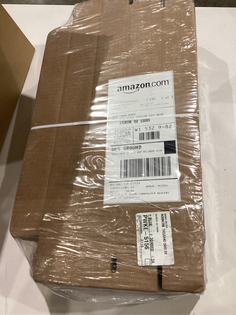 Condition photo showing Good Condition for pharege 11x8x2 inch shipping boxes bulk 25 pack brown, tab lock tuck top mailer boxes for packaging small business, medium cardboard gift boxes for wrapping mailing present 11x8x2 inch brown