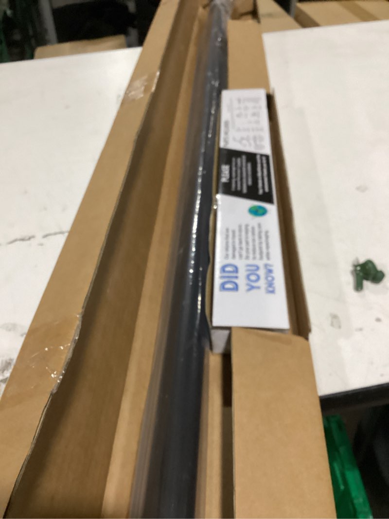 Condition photo showing As Is for BlastHome® Non-Adjustable Luxury Curtain Rods for Windows, 1 ¼” Rod Set, 4 foot Fixed Length, Brushed Dark Brown Single Rod Brushed Dark Brown 4 foot